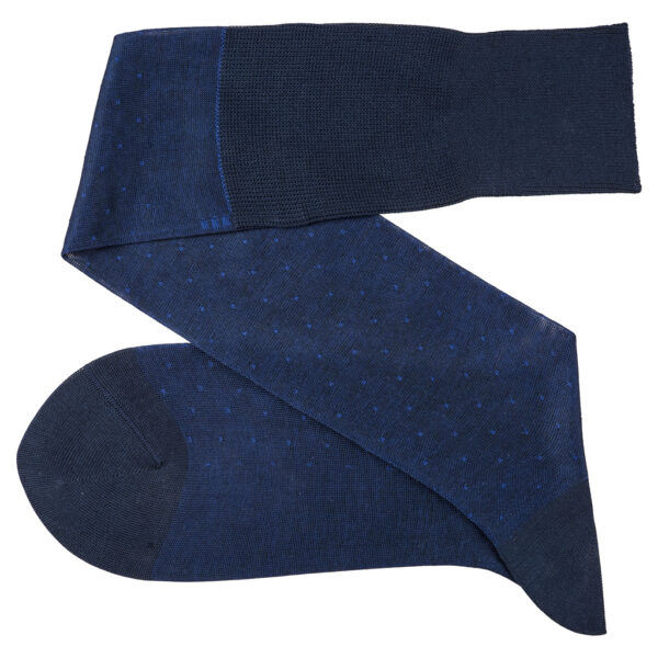 celchuk- navy blue royal blue cotton socks