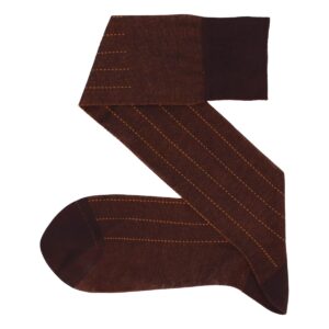 celchuk-brown mustard cotton socks