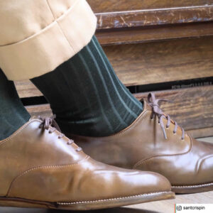 CELCHUK hunter green cotton socks