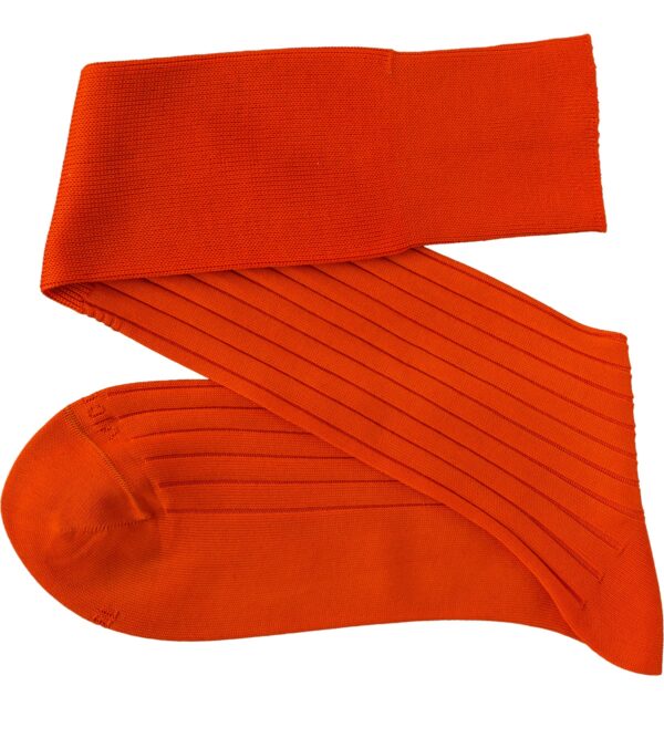 CELCHUK orange cotton socks