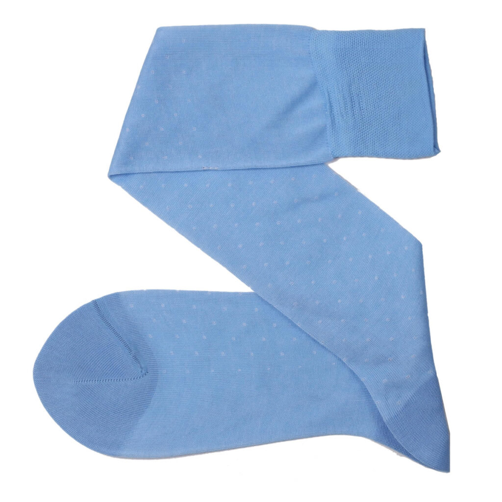 Classic Men s Sky Blue Dress Socks Sophisticated Pin Dots Over The classic-men-s-sky-blue-dress-socks-sophisticated-pin-dots-over-the