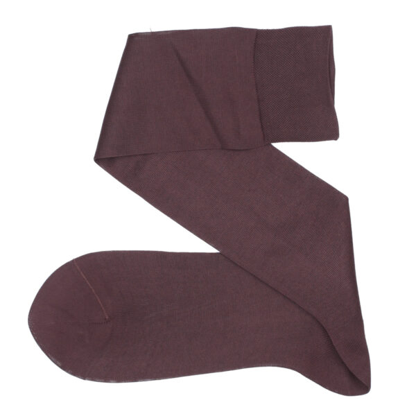 brown plain Celchuk cotton socks