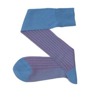 celchuk sky blue light pink shadow cotton socks