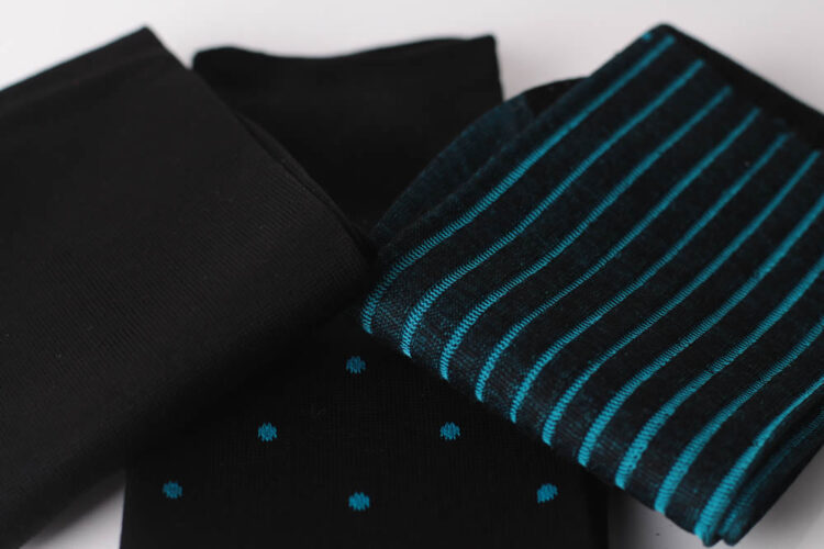 celchuk black blue cotton socks