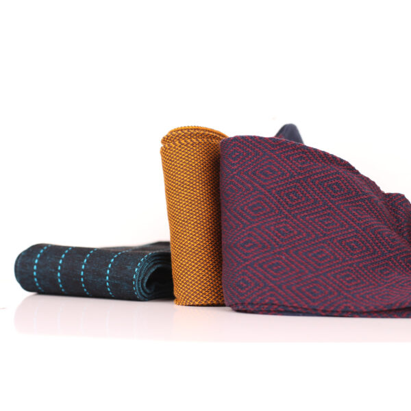 Mens Socks - Striped Socks - Gift For Dad - Gift for Husband - Over The Calf Socks - Brown Socks - Black Cotton Socks -  4 Pack - Image 2