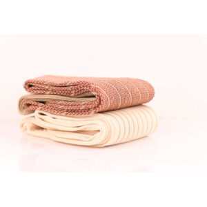 Shadow Striped Mens Socks - Ribbed Socks - Gift For Dad - Gift for Husband - Over The Calf Socks - Beige Socks - Ecru Cotton Socks -  2 Pack