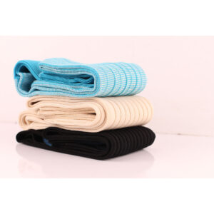 Shadow Striped Mens Socks - Ribbed Socks - Gift For Dad - Gift for Husband - Over The Calf Socks - Black Socks - Blue Cotton Socks