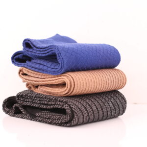 Mens Socks - Striped Socks - Gift For Dad - Gift for Husband - Over The Calf Socks - Beige Socks -  3 Pack