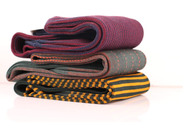 3 Pairs  Cotton Over The Calf  Socks Green - Image 3
