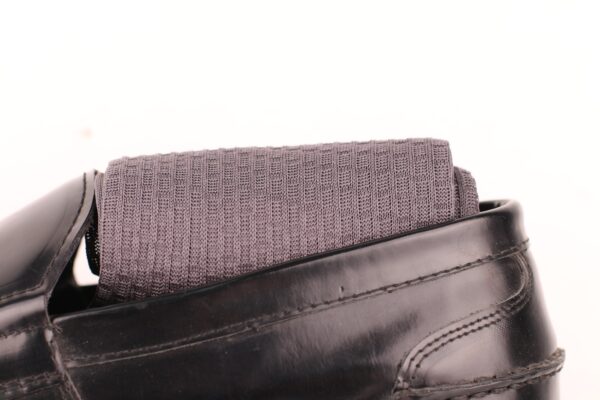 GRAY MID CALF - OVER THE CALF COTTON TEXTURED SOCKS - Image 2