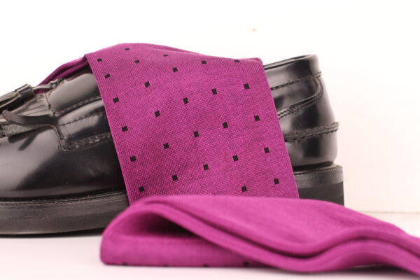 NEW ! PURPLE OVER THE CALF COTTON SOCKS
