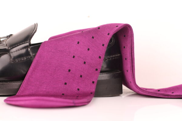 NEW ! PURPLE OVER THE CALF COTTON SOCKS - Image 3