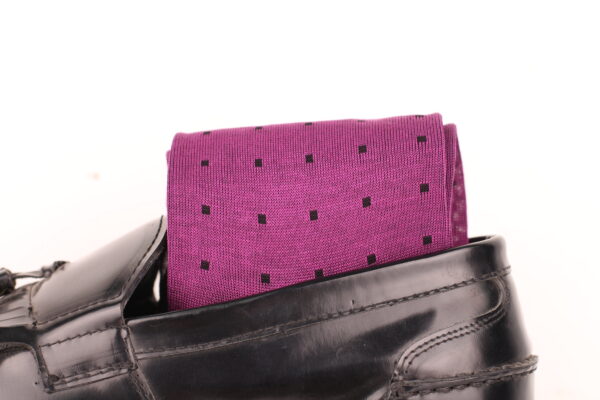 NEW ! PURPLE OVER THE CALF COTTON SOCKS - Image 2