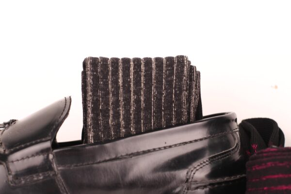 BLACK SHADOW STRIPED COTTON SOCKS - Image 2