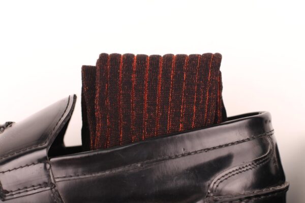 BLACK SHADOW STRIPED COTTON SOCKS - Image 4