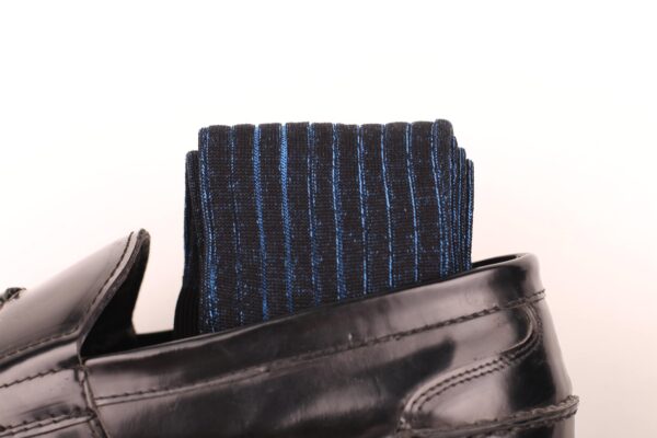 BLACK SHADOW STRIPED COTTON SOCKS - Image 5