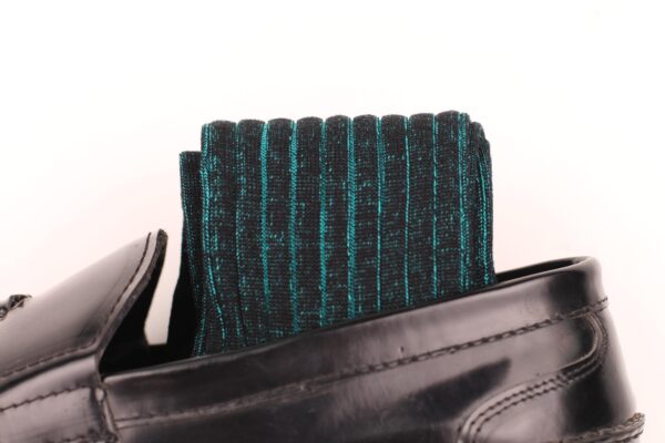 BLACK SHADOW STRIPED COTTON SOCKS - Image 6