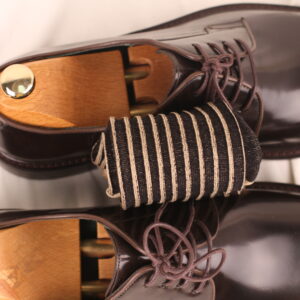 Beige Black Shadow Striped Cotton Socks