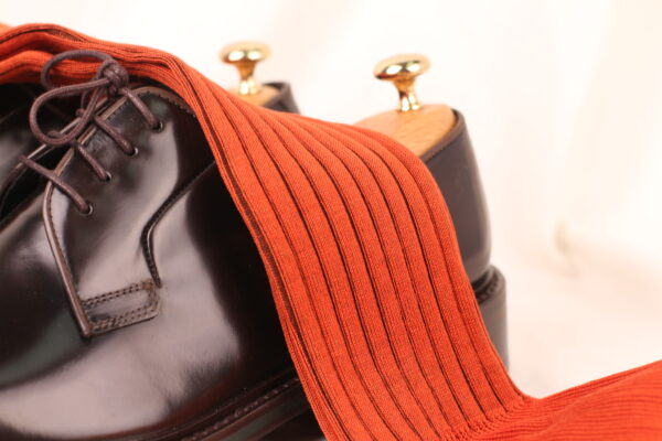 NEW! Taba Brown Ribbed Cotton Socks